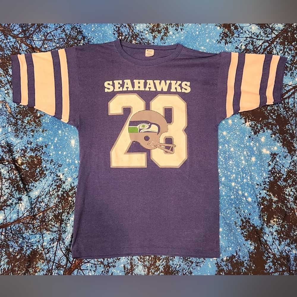 Vintage Large single-stitch Champion Seattle Seahawks t-shirt